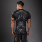 Рашгард - Venum Matupa Short Sleeve Rashguard - Black/Grey/Gold​
